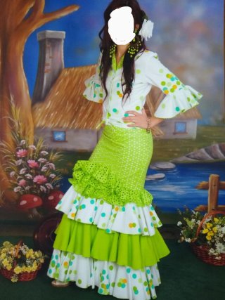 Traje de gitana dos piezas