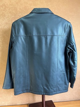 Chaqueta de Piel Negra Talla 52