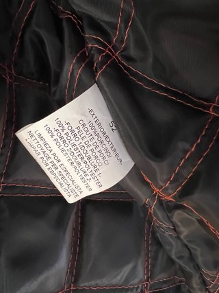 Chaqueta de Piel Negra Talla 52