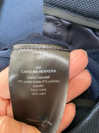 Pantalones Carolina Herrera Azul Marino