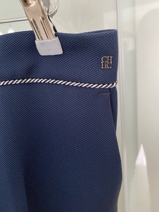 Pantalones Carolina Herrera Azul Marino
