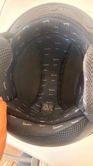 Casco Vespa Gris Talla XS con funda
