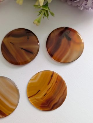 Ágatas Naturales Marrones y Amarillas