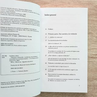 Violencia y educación incidentes, autoridad...