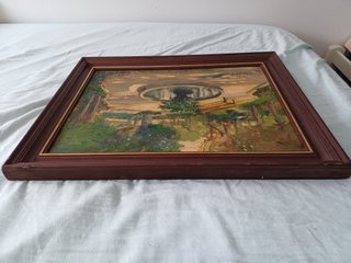 Cuadro Óleo Antiguo José Chofré Pintura Paisaje