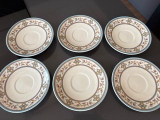 Juego 6 platos de loza de San Claudio serie Ceilan
