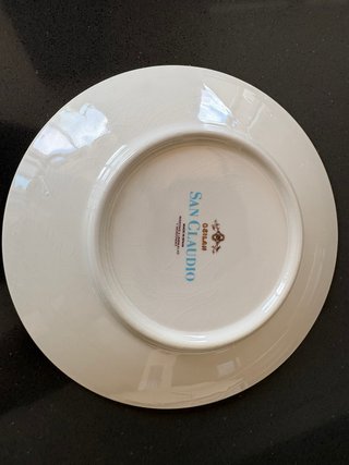 Juego 6 platos de loza de San Claudio serie Ceilan