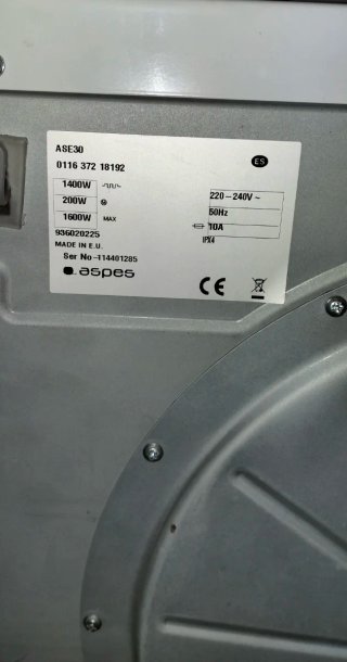 Secadora Aspes 3 kg