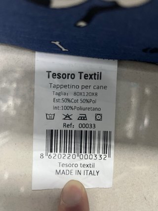 Cuccia materassino sfoderabile per cani