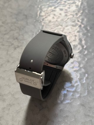Reloj Hublot Esqueleto Plata y Negro