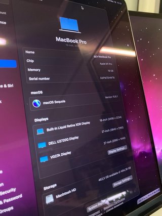 MacBook Pro M1 PRO/ 2021 16GB RAM/500GB SSD