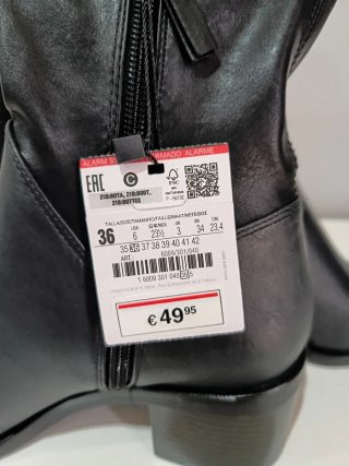 Botas altas Zara negras