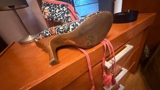 Scarpe con tacco Ruby Shoo floreali rosa