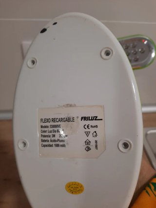 Flexo LED Friluz 538800VE Verde y Blanco