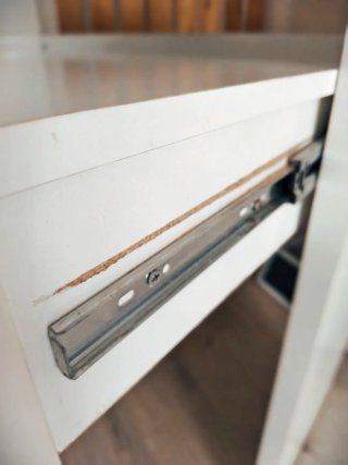Escritorio extraíble blanco