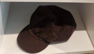 Gorra lana estilo newsboy marrón