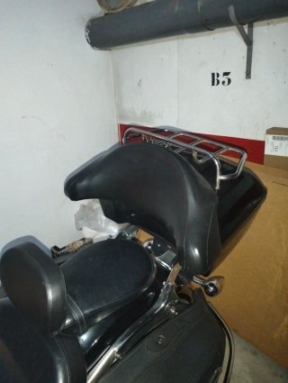Baúl Moto Custom Negro