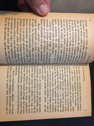 LA METAMORFOSIS. Kafka.