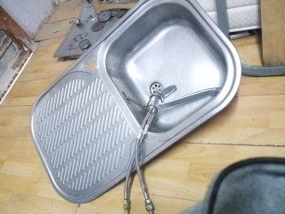 Fregadero de cocina de metal