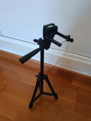 Trípode para cámara negro