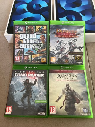 4 Giochi Xbox One: GTA V, Divinity, Tomb Raider, Assassin's Creed