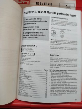 Taladro Hilti TE 2-S