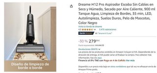 Dreame H12 Pro Aspirador Escoba en Seco y Húmedo