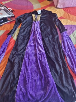 Disfraz Bruja Morado y Negro