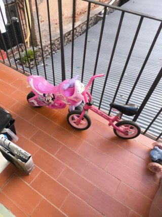 Bici y Moto Infantil Rosa Minnie Mouse