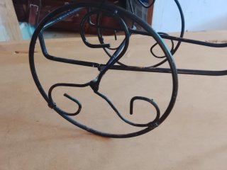 Figura decorativa de metal estilo bicicleta