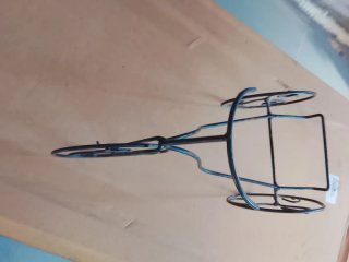 Figura decorativa de metal estilo bicicleta