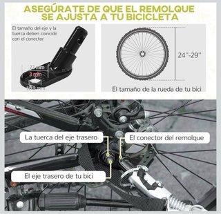 Remolque Bicicleta Niños HOMCOM NUEVO