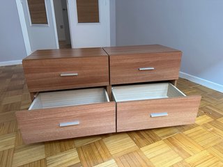 Mesitas de noche de madera (2 unidades)