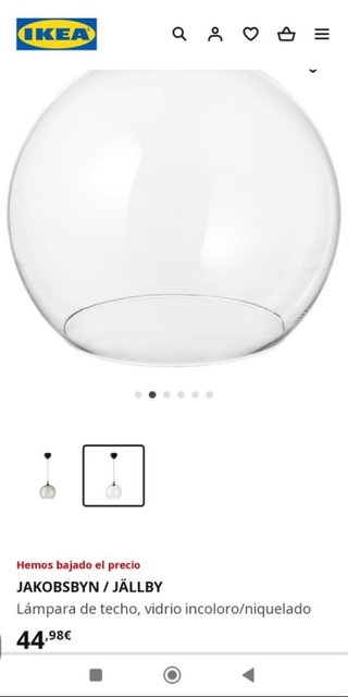 2 Lámpara de techo JAKOBSBYN / JÄLLBY IKEA