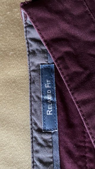 Pantalón Chino Hombre granate