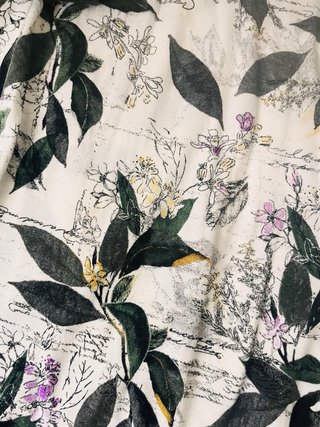 Conjunto top y pantalón fluido estampado