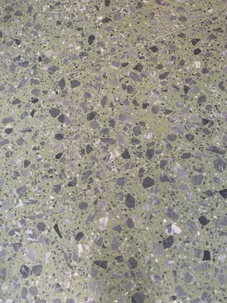 Baldosas Terrazo Verde con Mármol Gris
