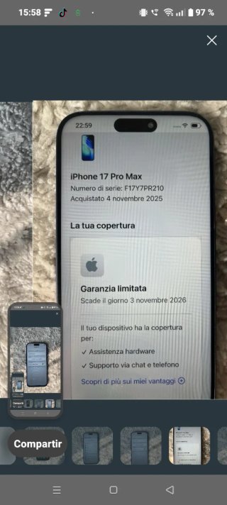 iPhone 17 Pro Max Azul 256GB