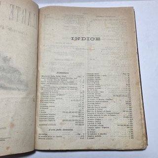 Libro Antico 1880 L'Arte per tutti Giornale popolo