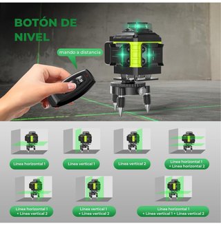 Nivel Láser 360° Verde