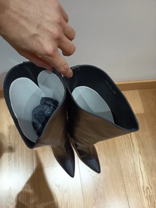Botas altas Urbanima negras (un solo uso)