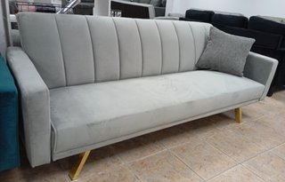Sofá Cama "Bogota", Gris, Cómodo. ¡EN OFERTA!