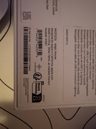 Apple Magic Mouse Lightning Bianco