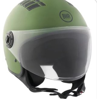 Casco Moto Verde BHR Visera