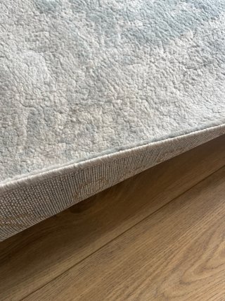 Alfombra grande salón beige y gris