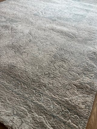 Alfombra grande salón beige y gris