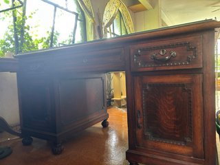 Escritorio antiguo madera maciza