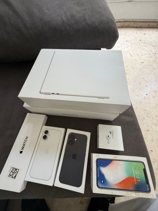 Cajas Apple MacBook, iPhone, Watch, AirPods...