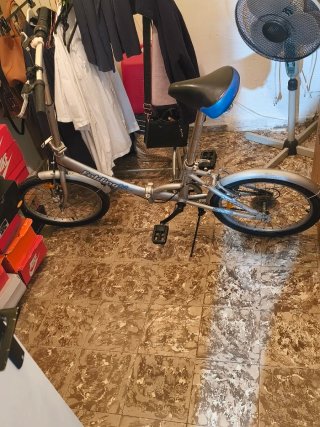 Bicicleta Plegable Plata
