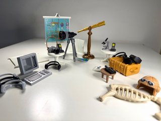 Lote Playmobil Accesorios Científico